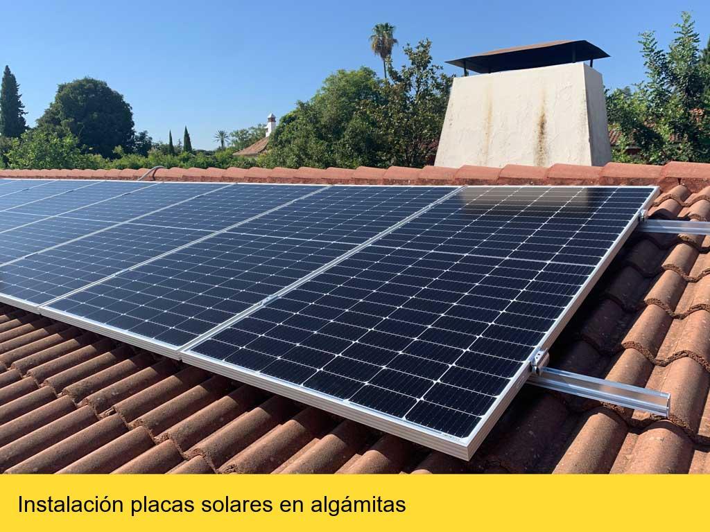 Instalación de placas fotovoltaicas Algámitas