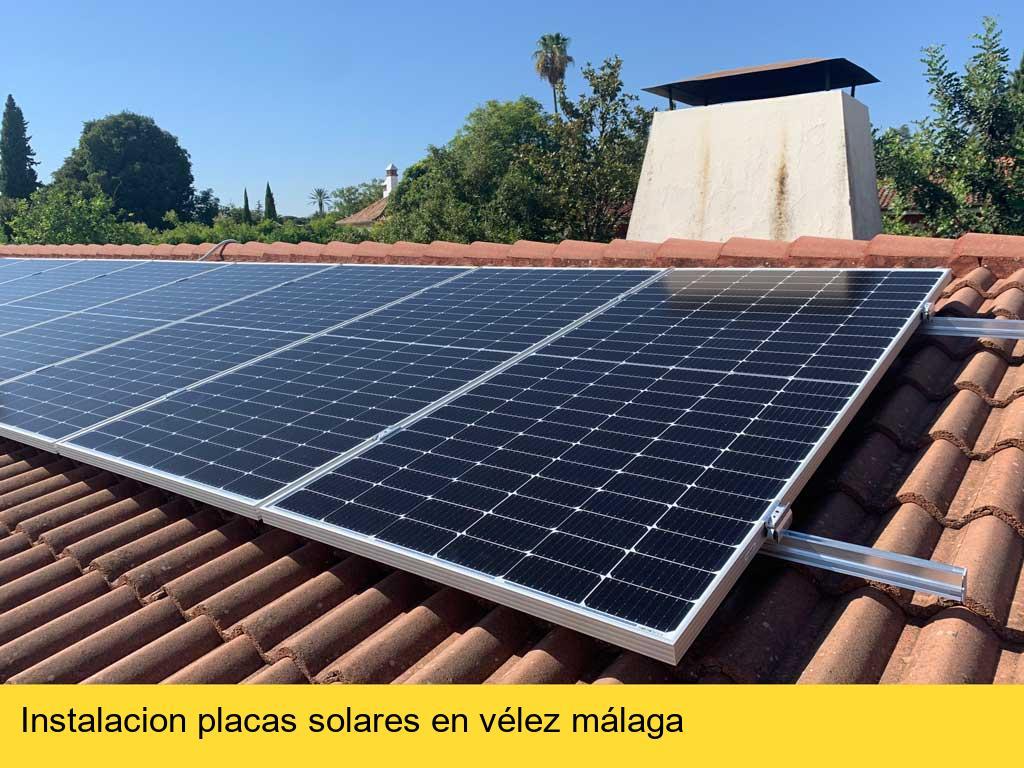 Instalación de placas fotovoltaicas Vélez-Málaga
